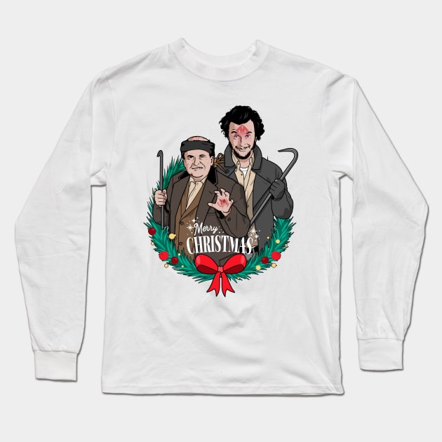 Merry Christmas... Ya Filthy Animal! Long Sleeve T-Shirt by ellocoart